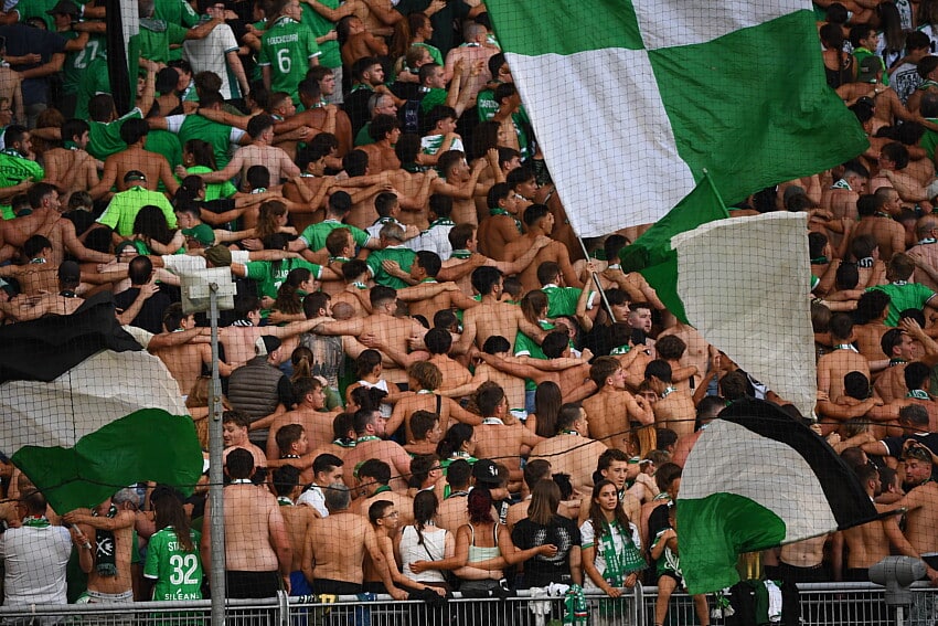 Les supporters de l'ASSE en fusion