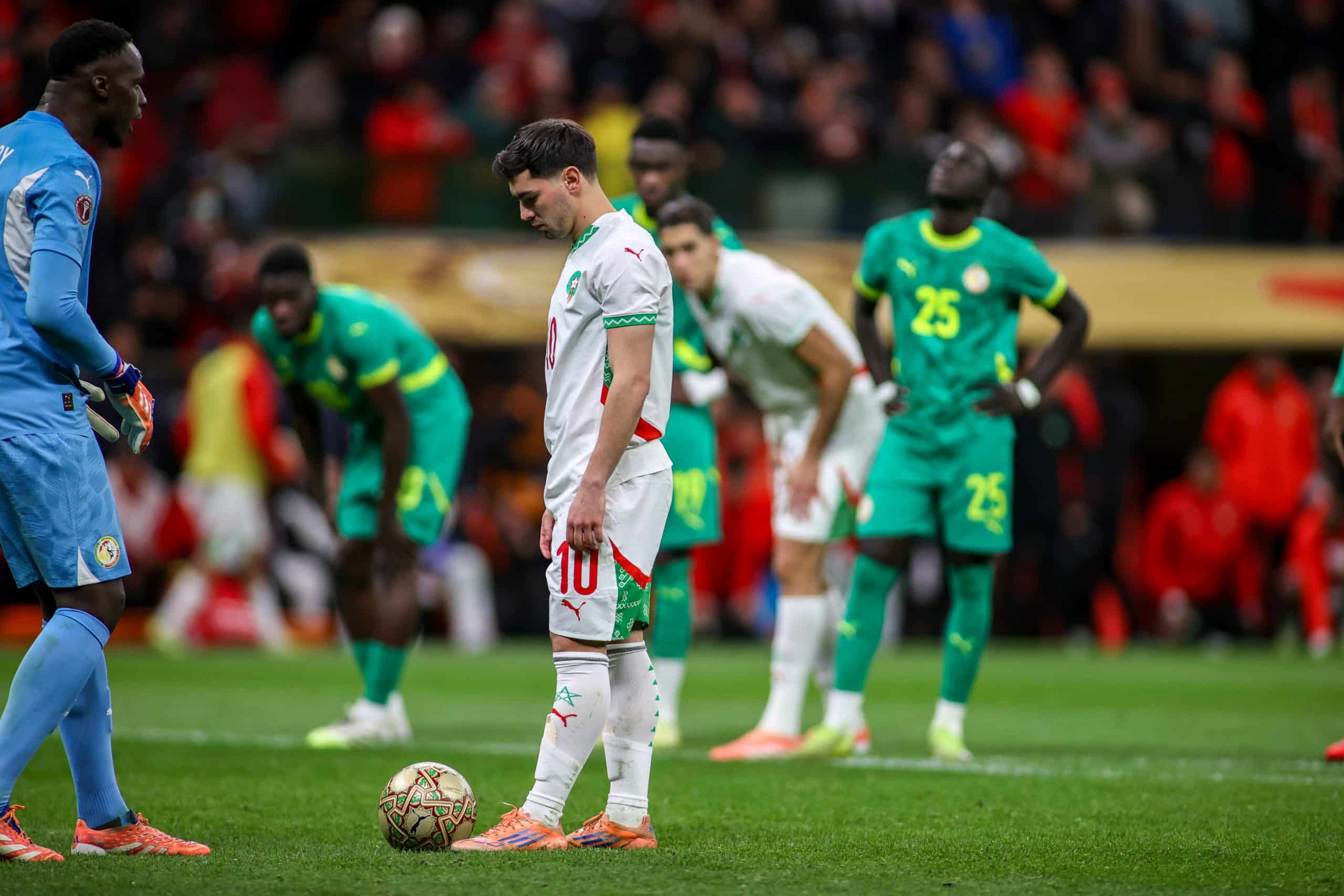 Brahim Diaz avant sa Panenka ratée lors de Sénégal-Maroc.