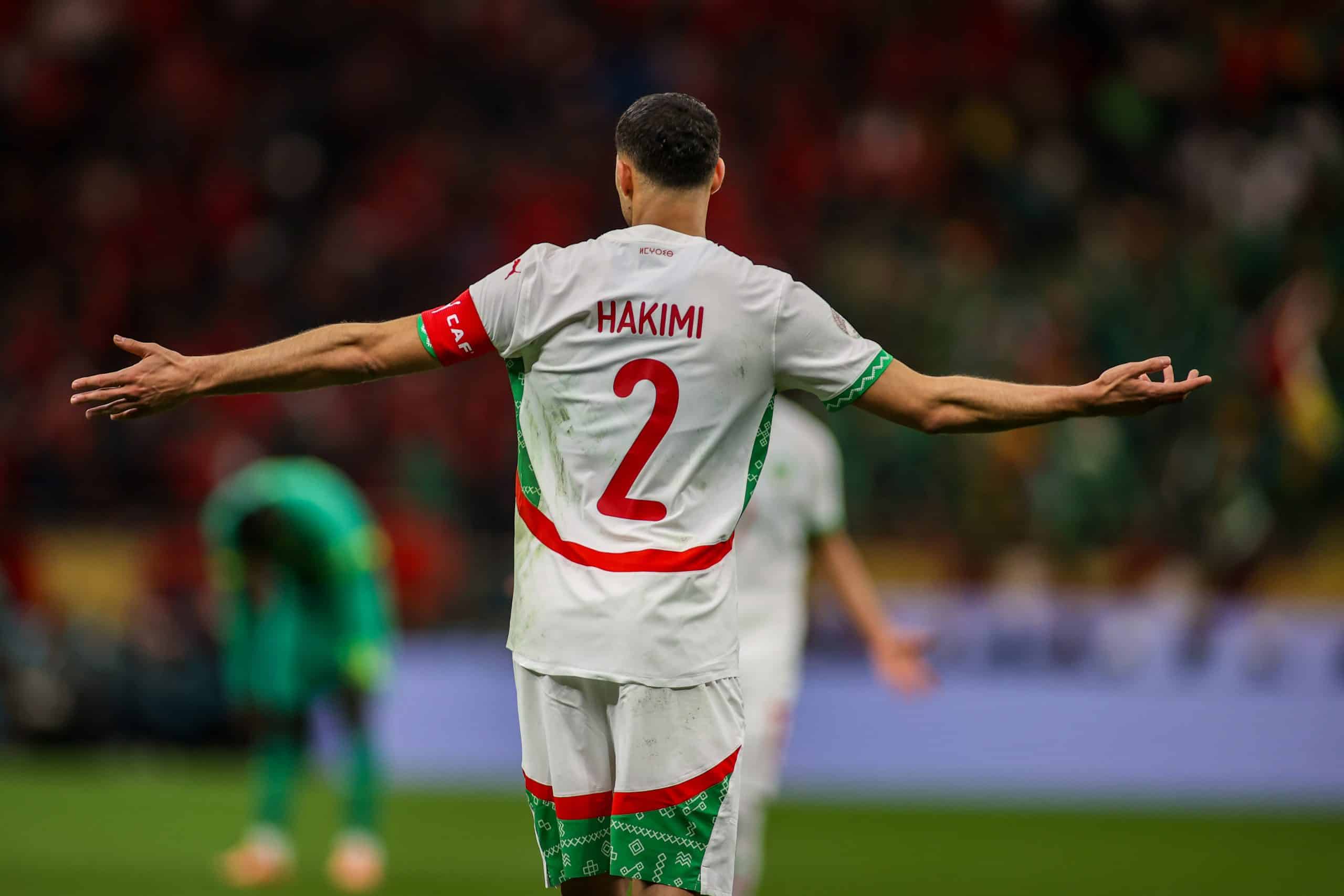 Achraf Hakimi lors de la finale de la CAN 2025.