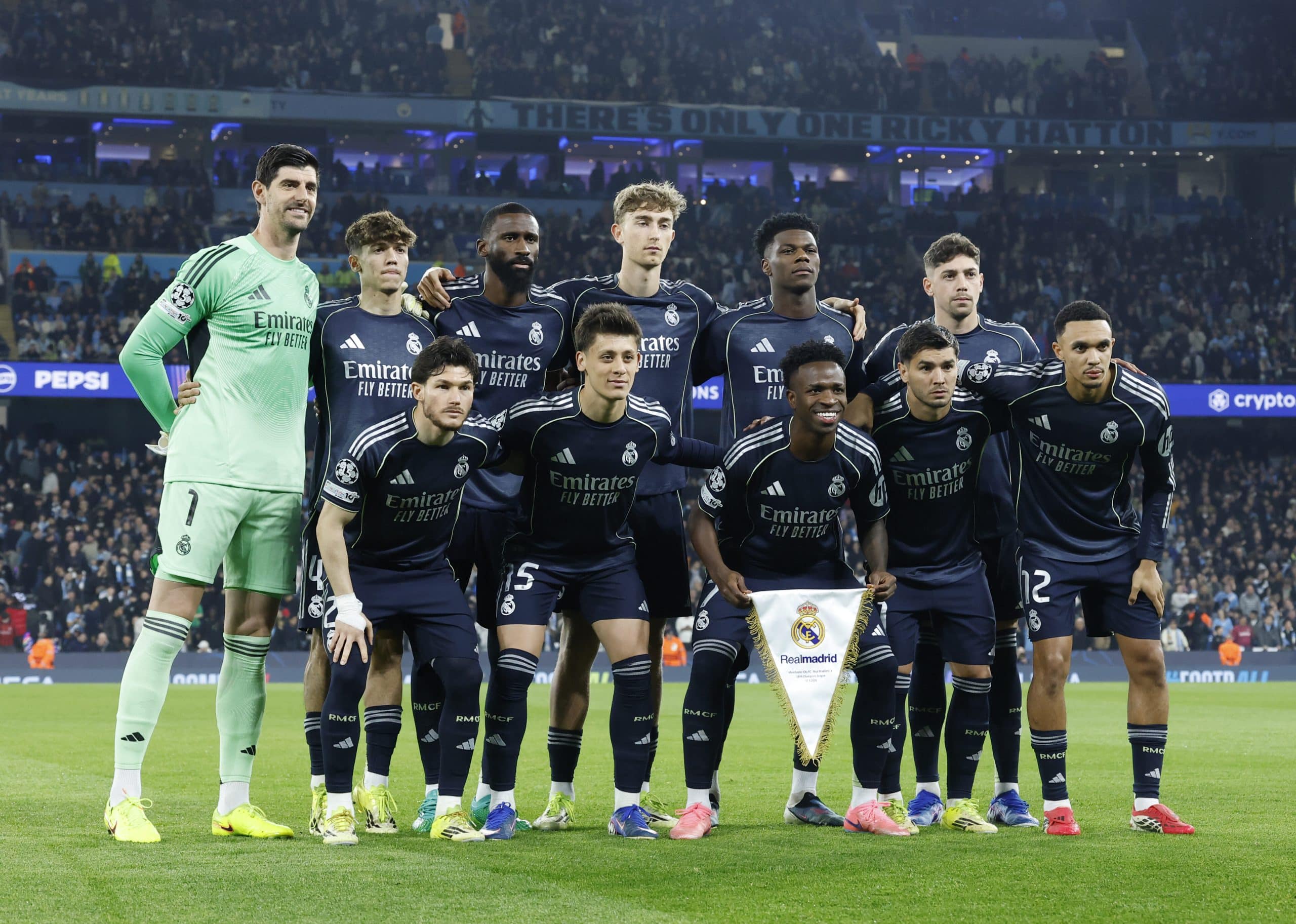 Le onze du Real Madrid aligné face à Manchester City.