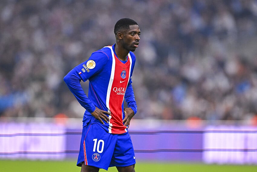 Ousmane Dembélé lors d'OM - PSG