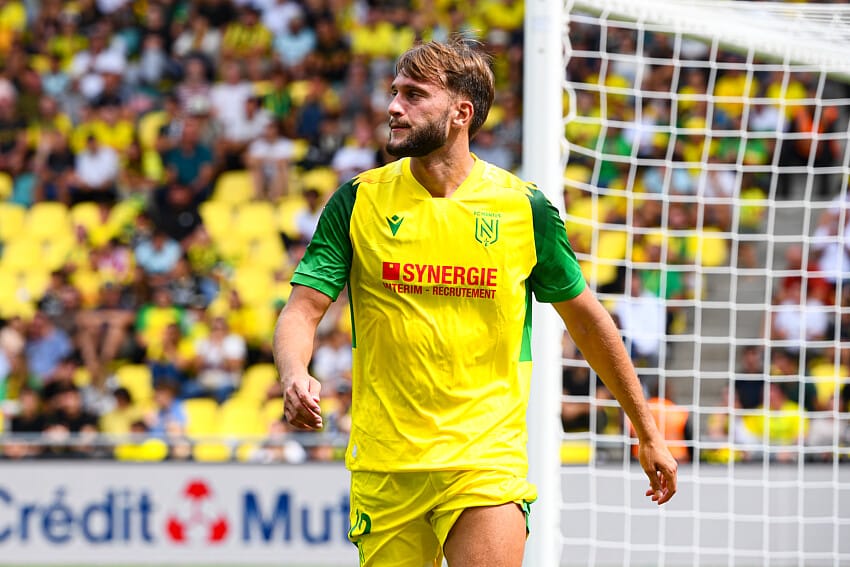 Killian Corredor lors de FC Nantes - Rodez