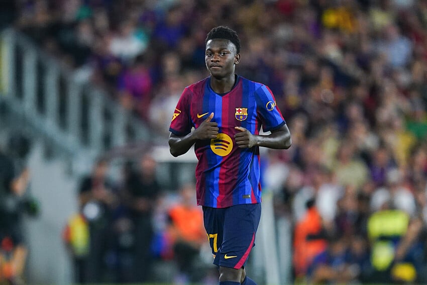 Jesse Bisiwu sous le maillot du FC Barcelone
