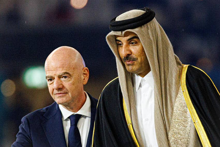 Infantino avec l'émir du Qatar
