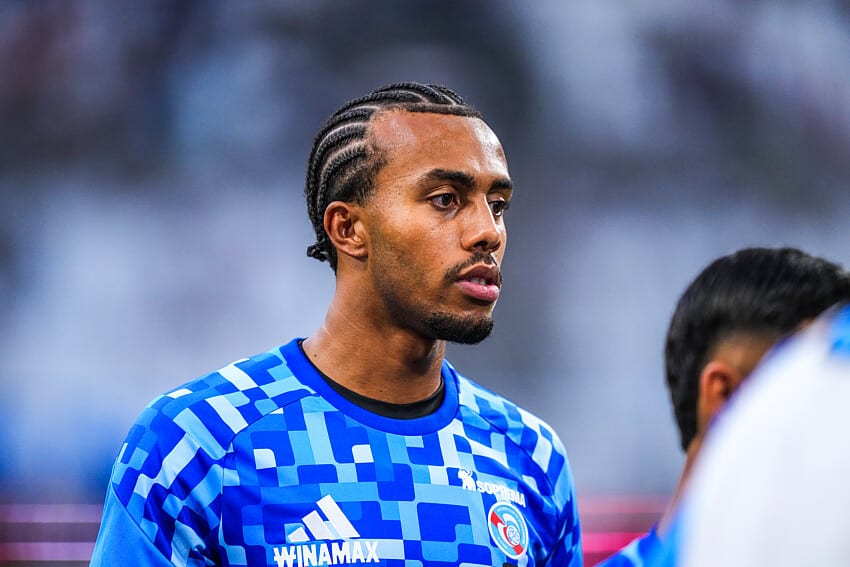 Guela Doué sous les couleurs du RC Strasbourg