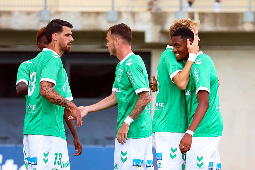Les joueurs de l'ASSE
