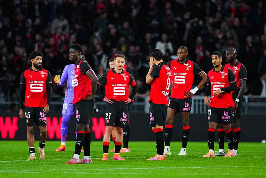 Les joueurs du Stade Rennais