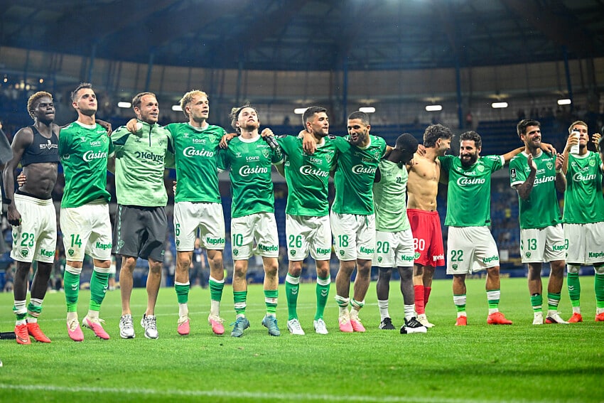 Les joueurs de l'ASSE