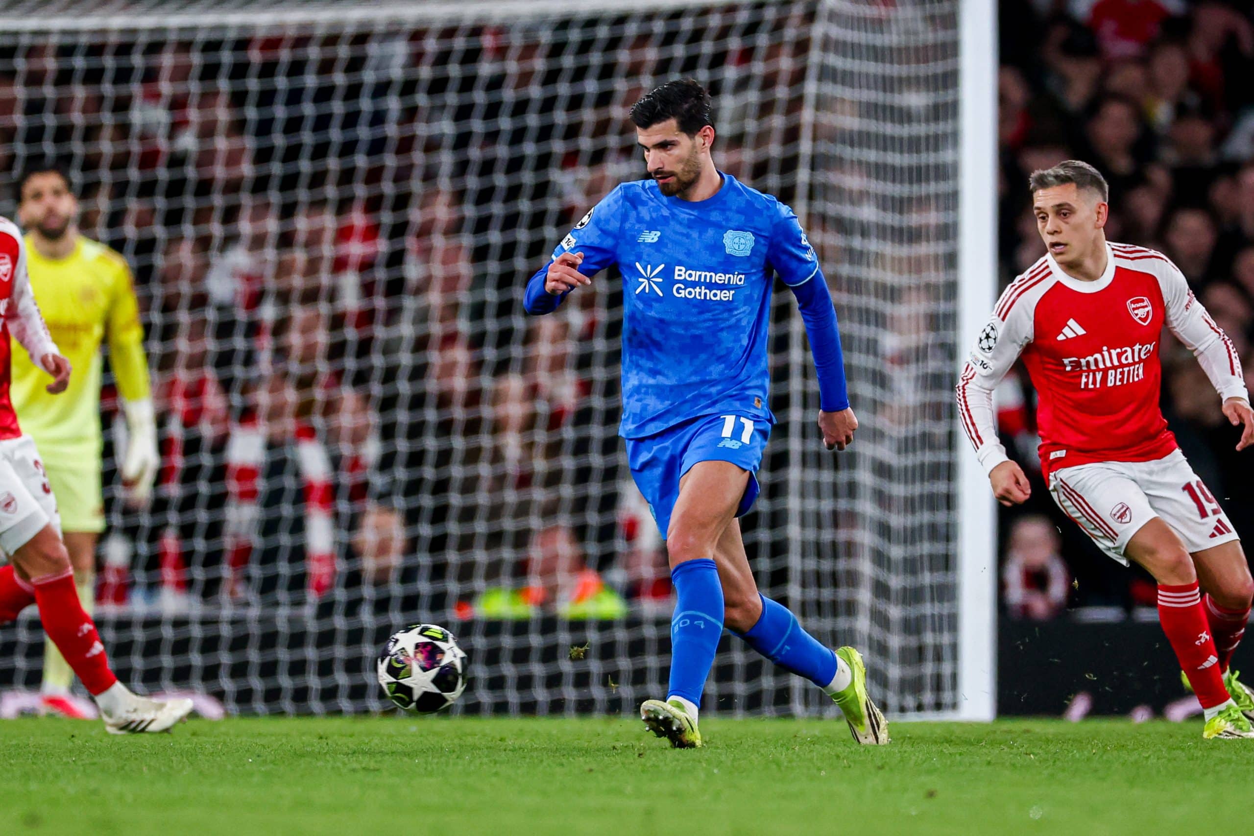 Martin Terrier lors d'Arsenal - Bayer Leverkusen