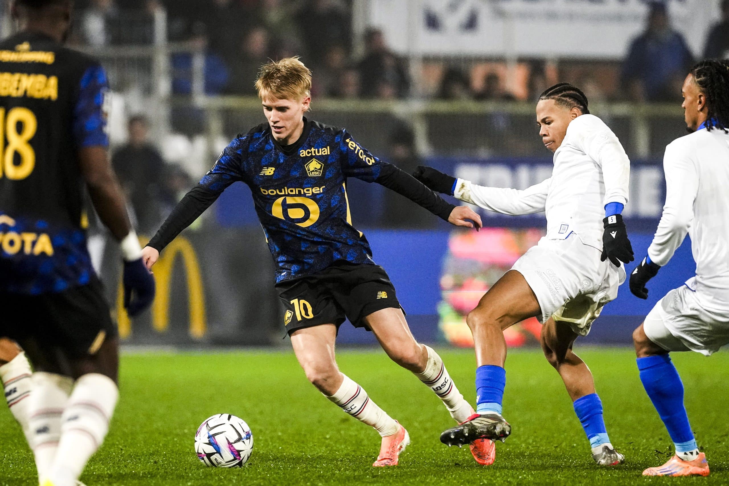 Hakon Arnar Haraldsson lors d'AJ Auxerre - LOSC
