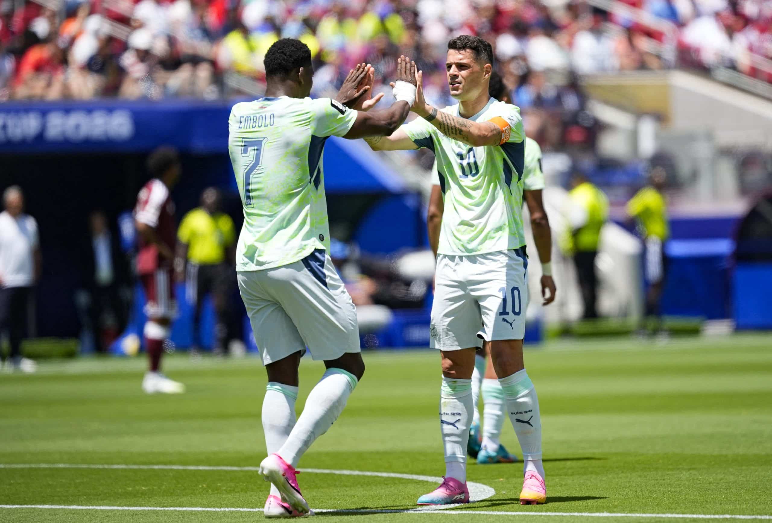 Breel Embolo et Granit Xhaka