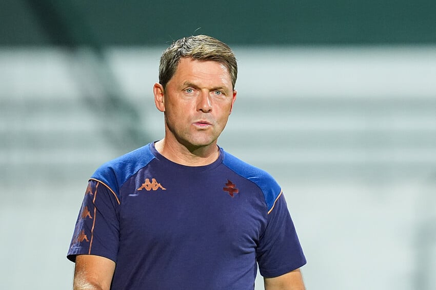 Luc Holtz lors de Red Star - FC Metz