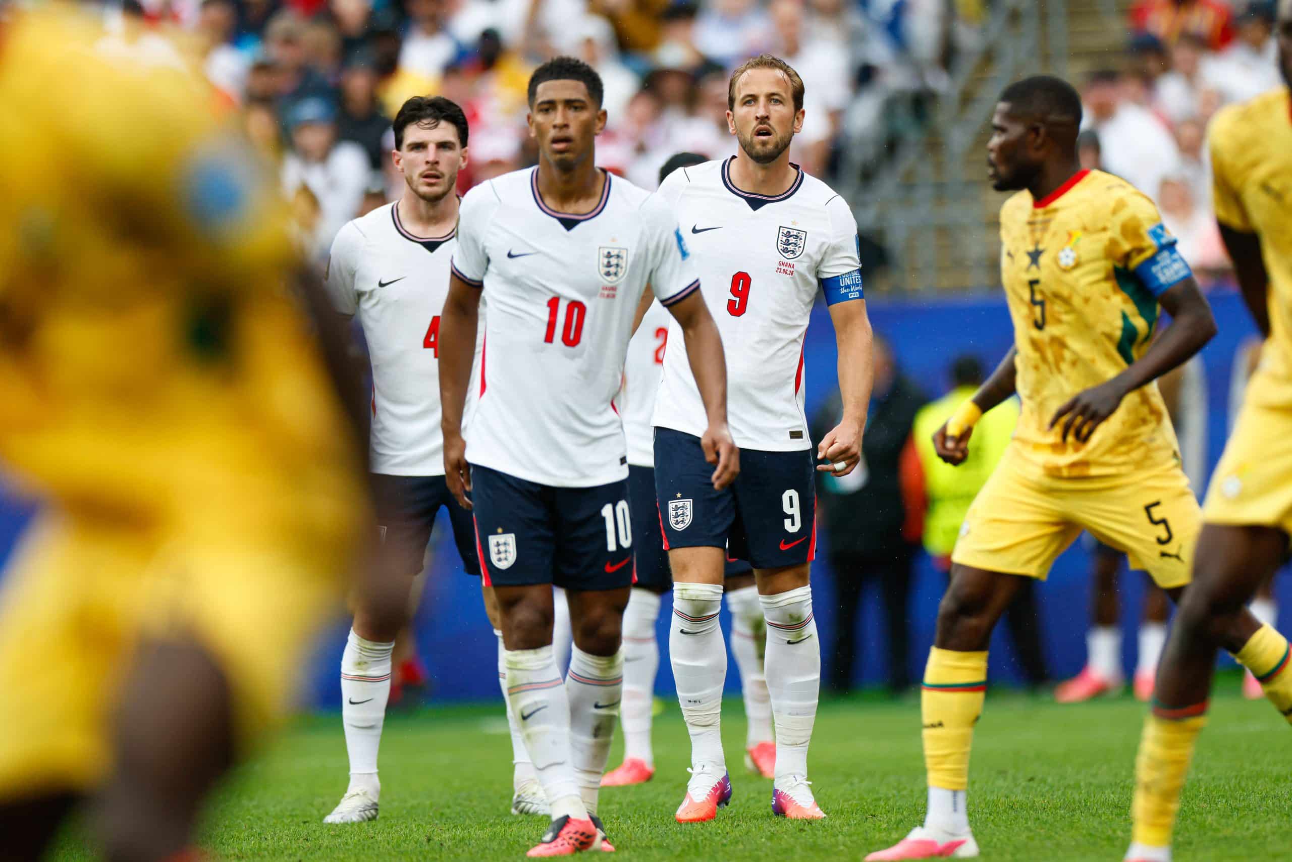 Declan Rice, Jude Bellingham et Harry Kane