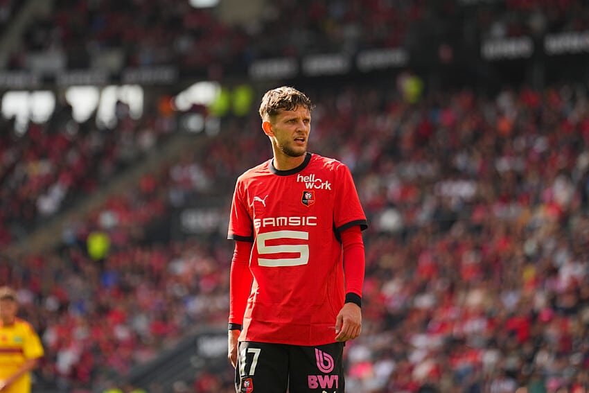 Sebastian Szymański sous le maillot du Stade Rennais