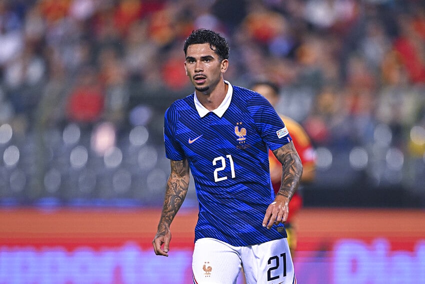 Lucas Da Cunha lors de Belgique - France