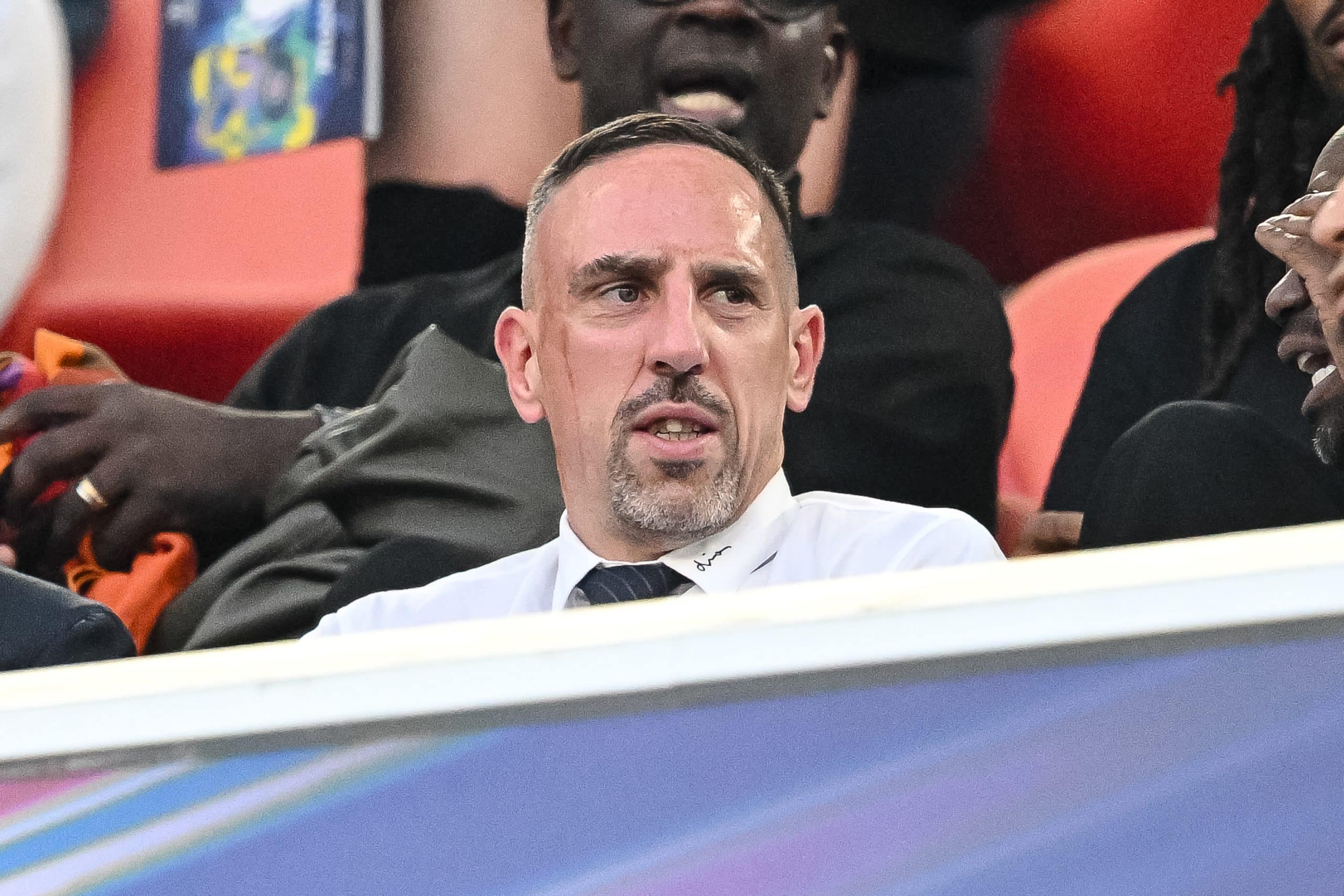 Franck Ribéry lors d'un match en tribune.