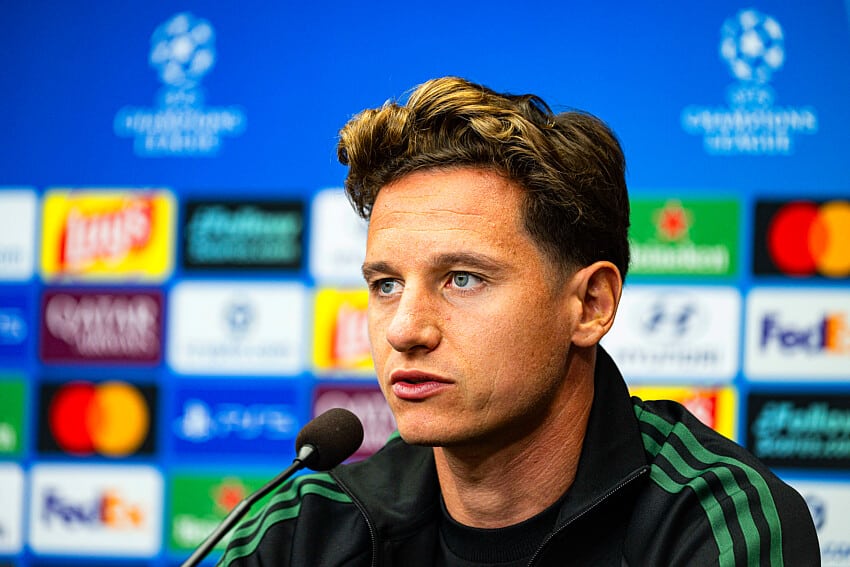 Florian Thauvin en conférence de presse