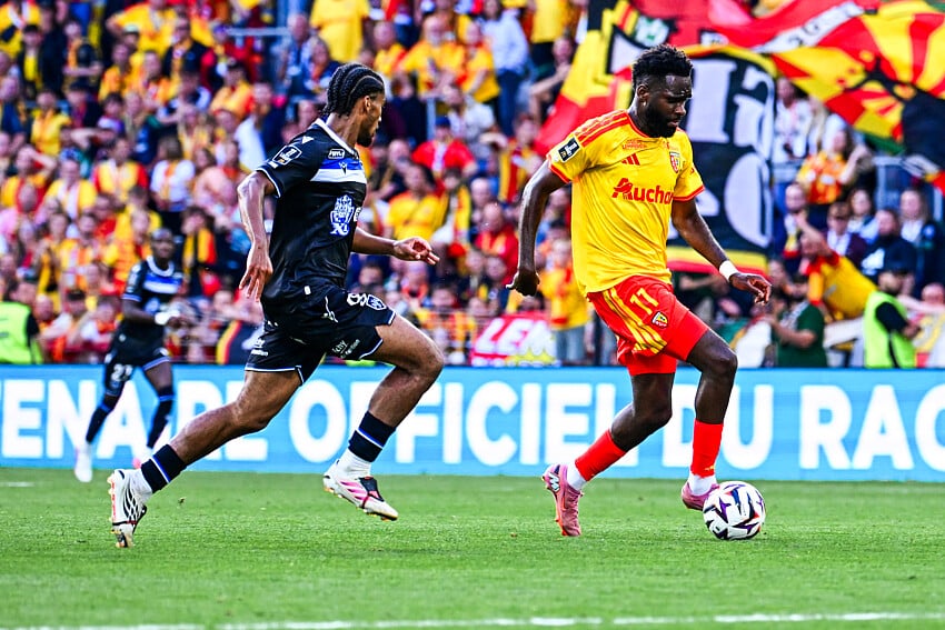 Odsonne Edouard lors de RC Lens - AJ Auxerre