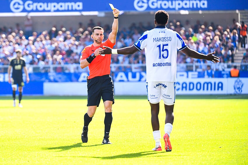 Christ Makosso lors d'AJ Auxerre - Stade Brestois