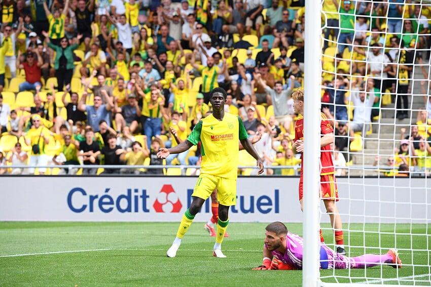 Herba Guirassy lors de FC Nantes - Rodez