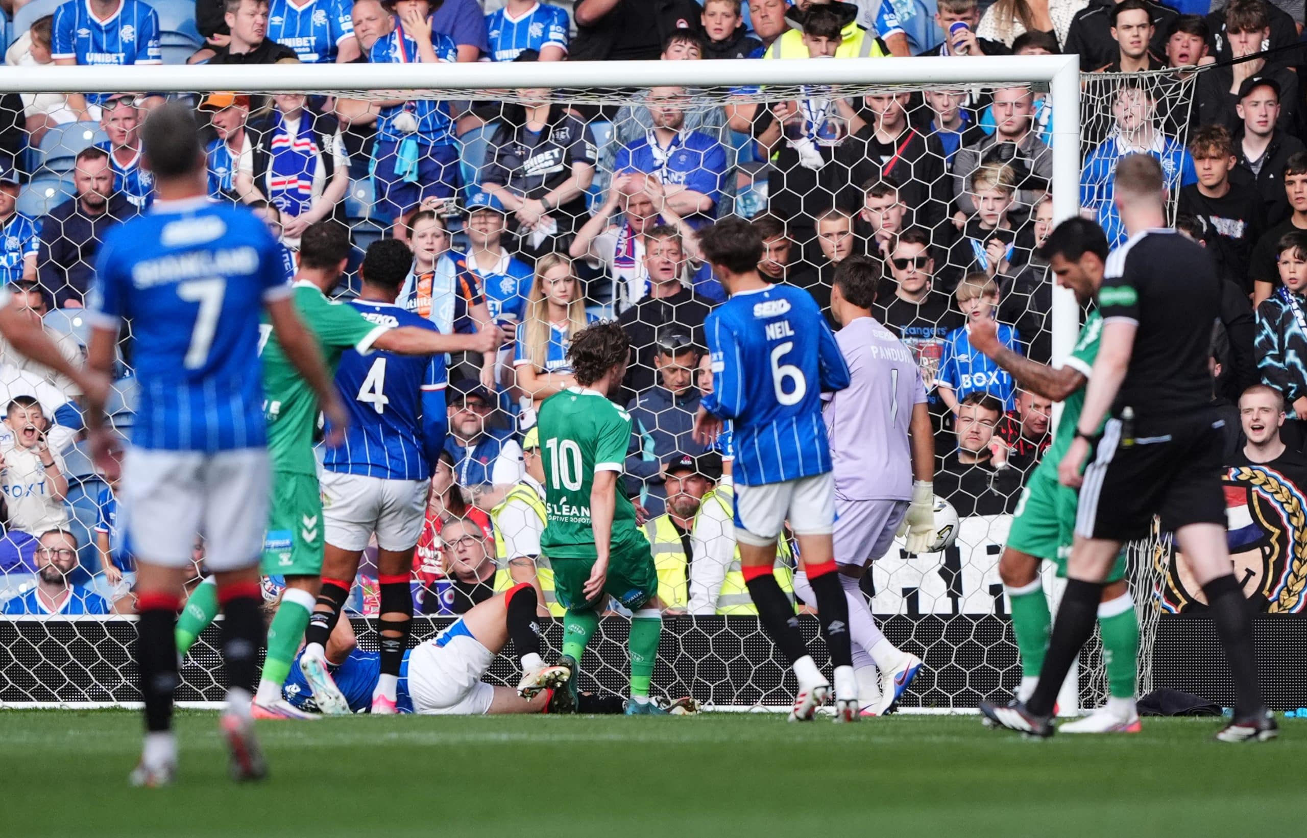 Jakob Breum lors de Rangers - ASSE