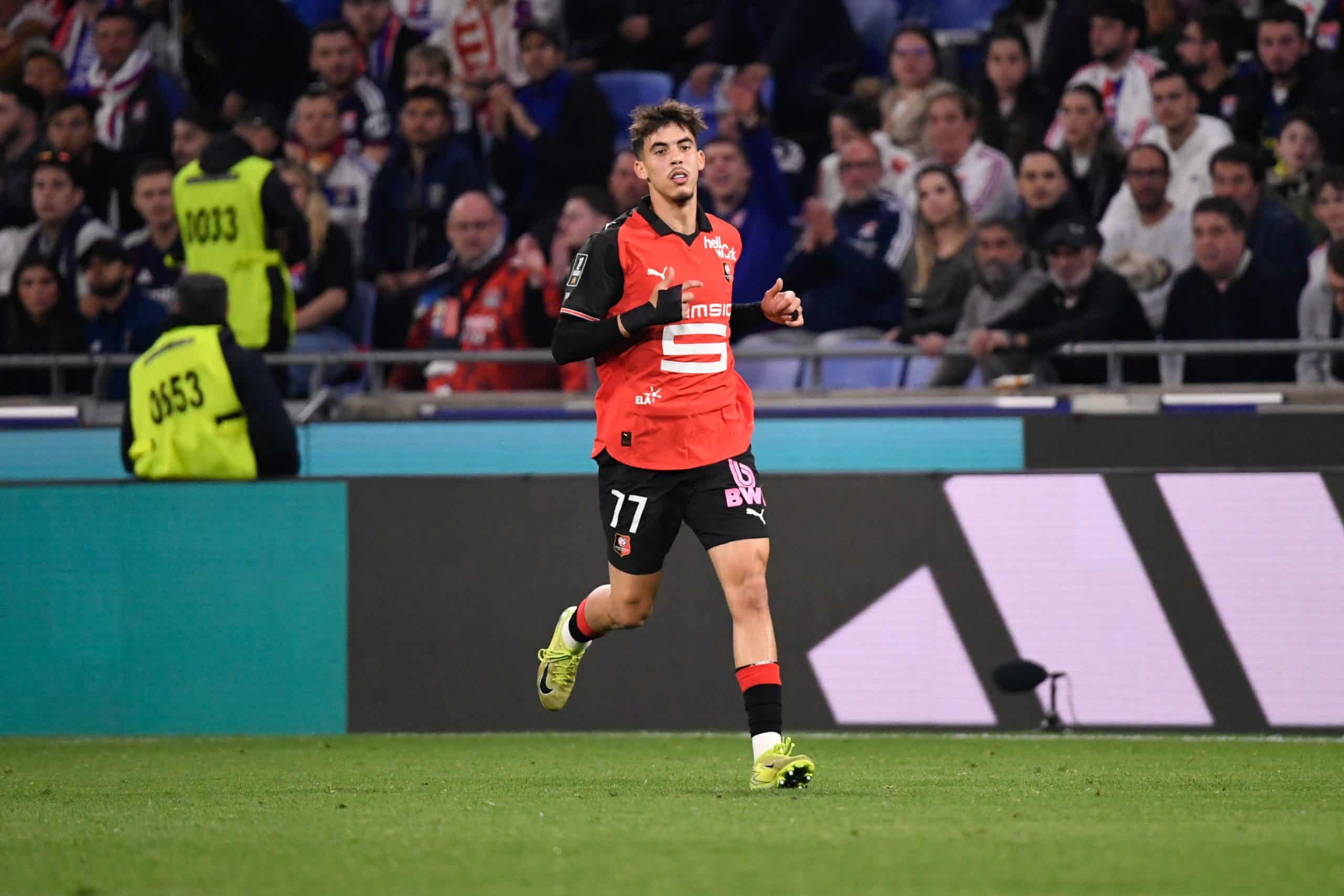 Yassir Zabiri sous le maillot du Stade Rennais