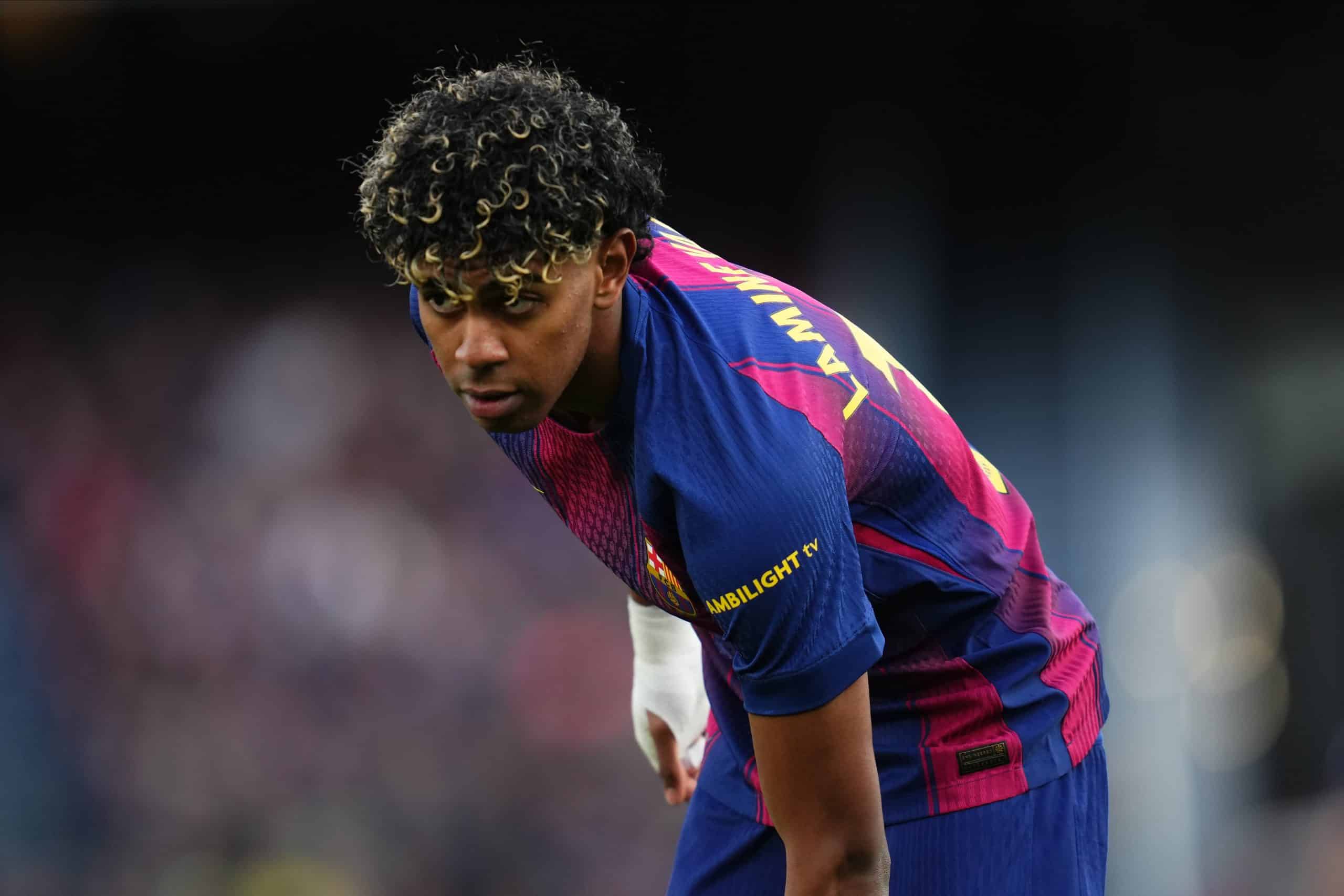 Lamine Yamal lors du match entre le FC Barcelone et le FC Séville.