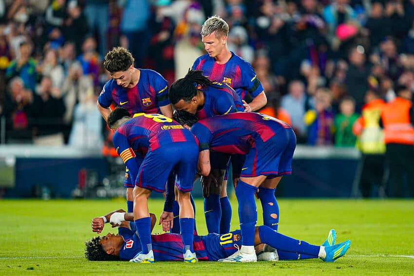 Le Barça autour de Yamal