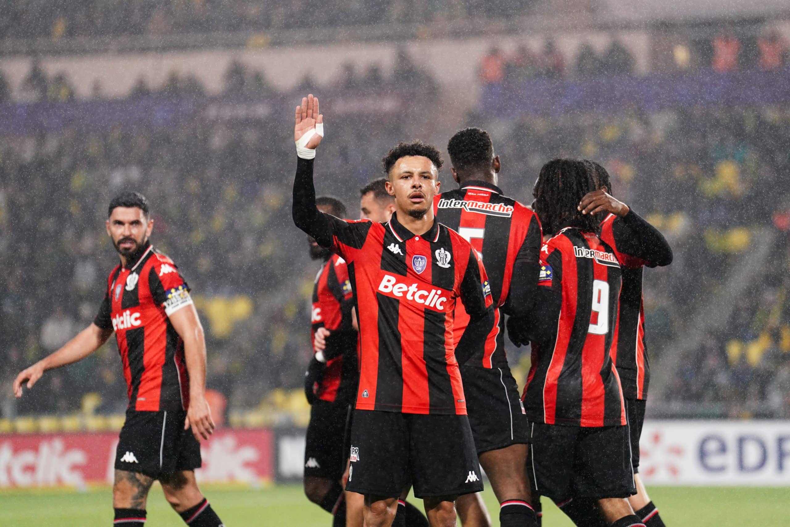 Sofiane Diop après son but marqué face au FC Nantes en Coupe de France.