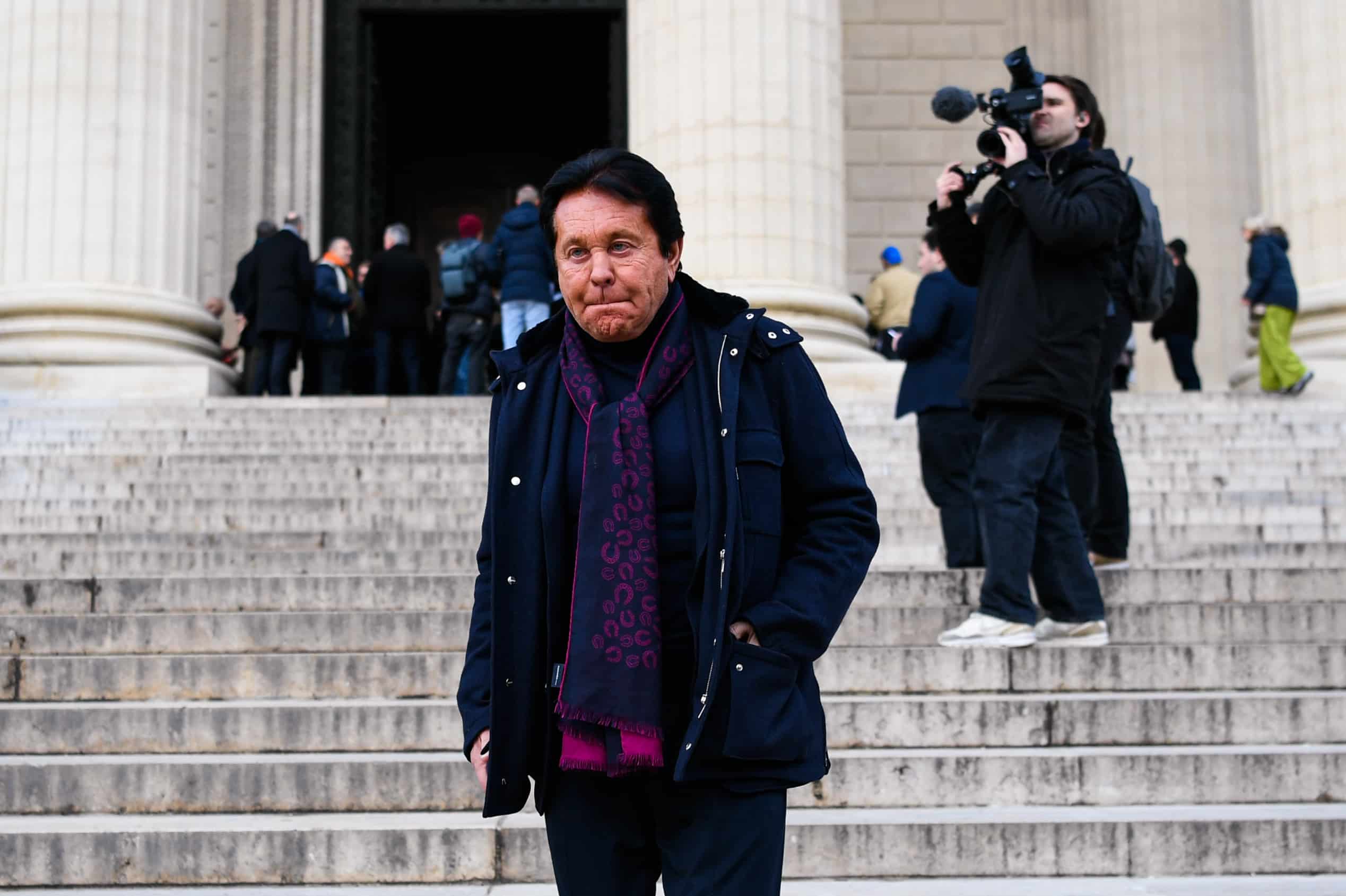 Waldemar Kita aux obsèques de Rolland Courbis.