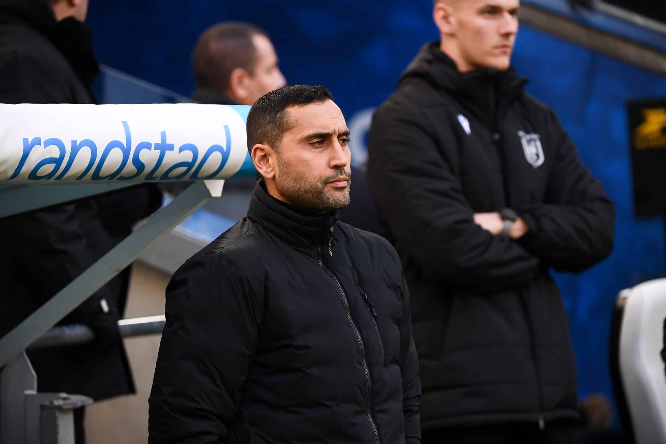 L'entraîneur du FC Nantes, Ahmed Kantari, lors du match à Marseille.
