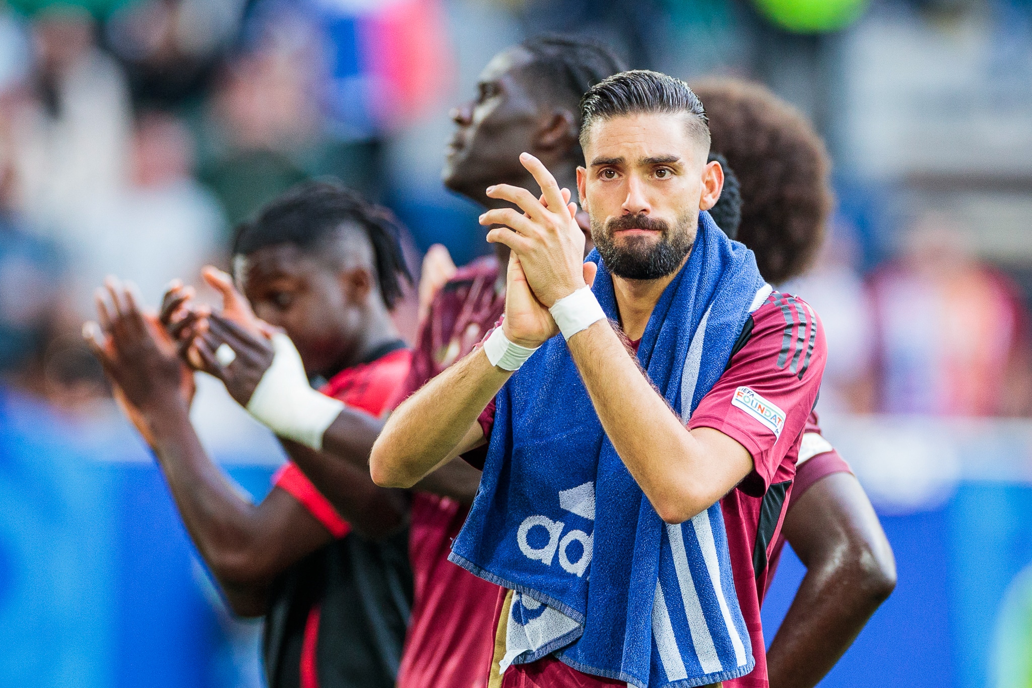 Yannick Carrasco après France-Belgique à l'Euro 2024.