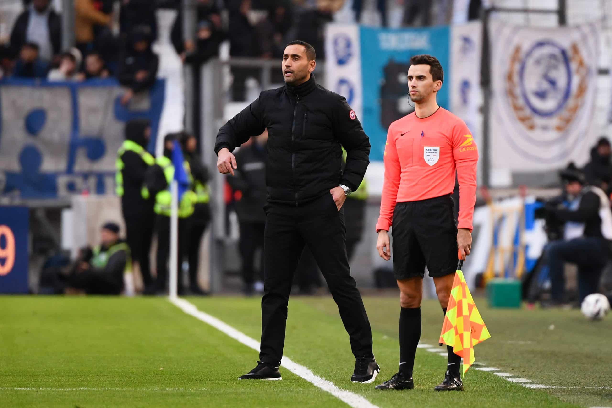 L'entraîneur du FC Nantes, Ahmed Kantari, lors de la victoire à Marseille.