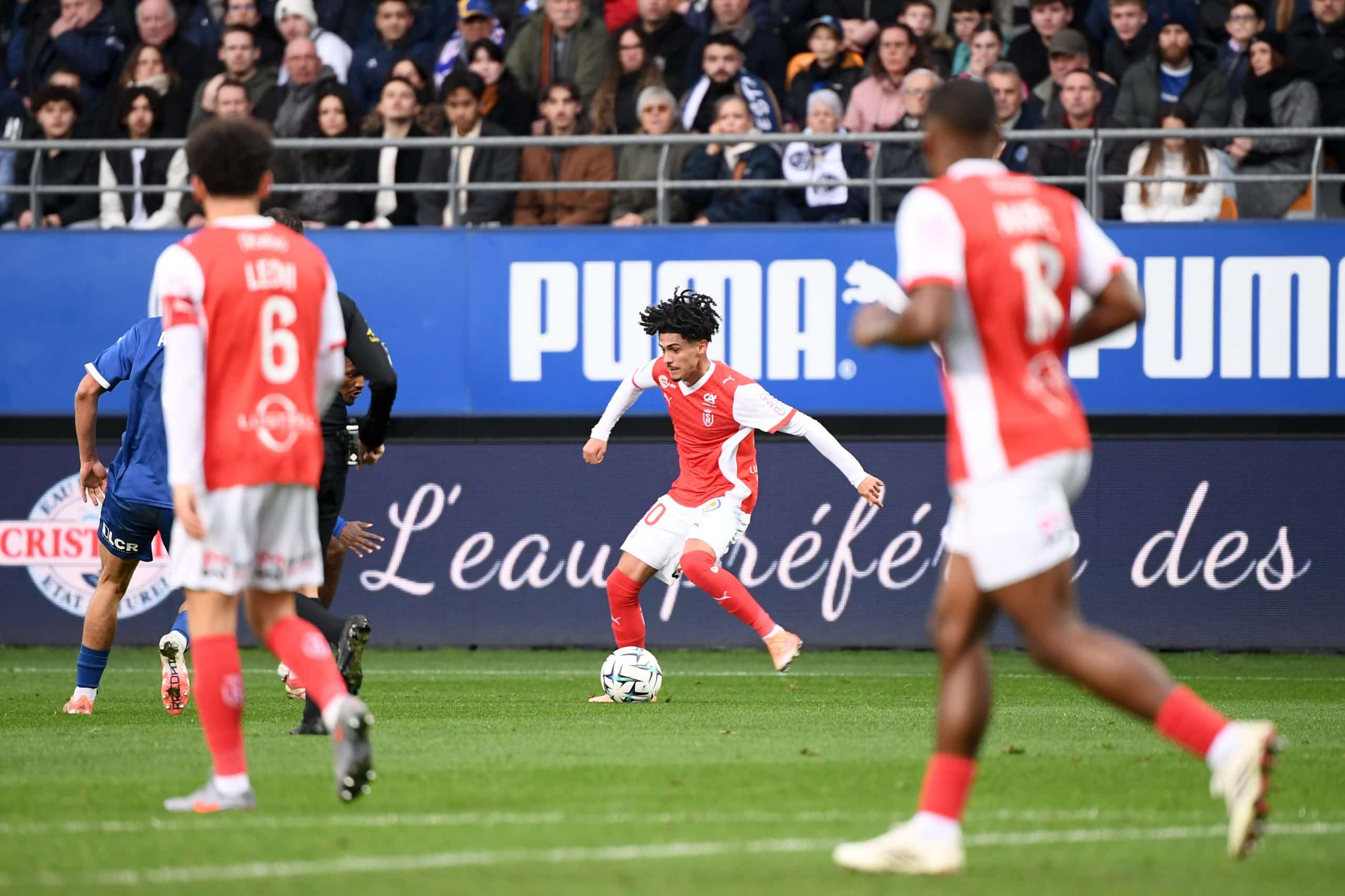 Le premier match de Yassine Benhattab sous le maillot du Stade de Reims.