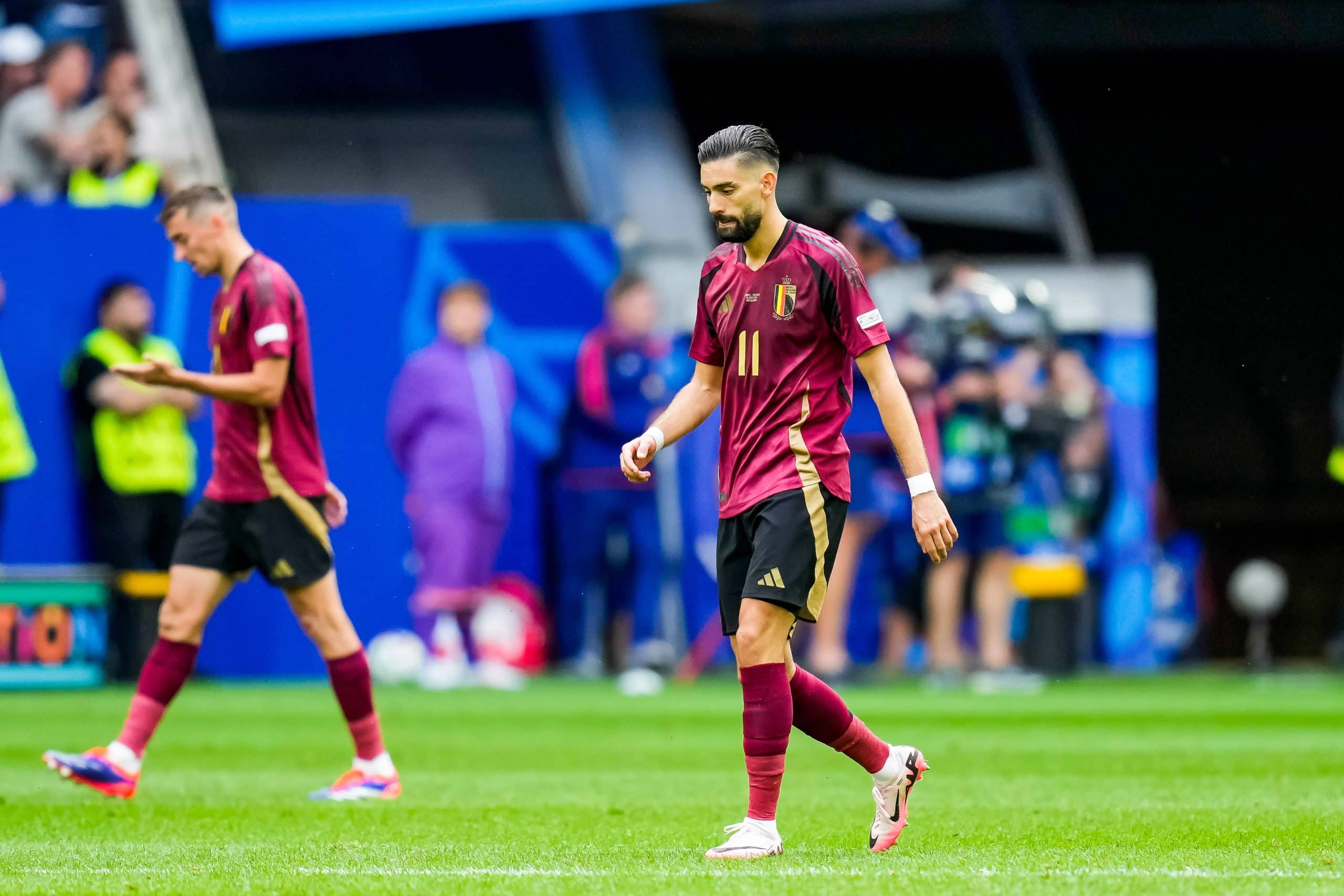 Yannick Ferreira Carrasco lors du match France-Belgique à l'Euro 2024.