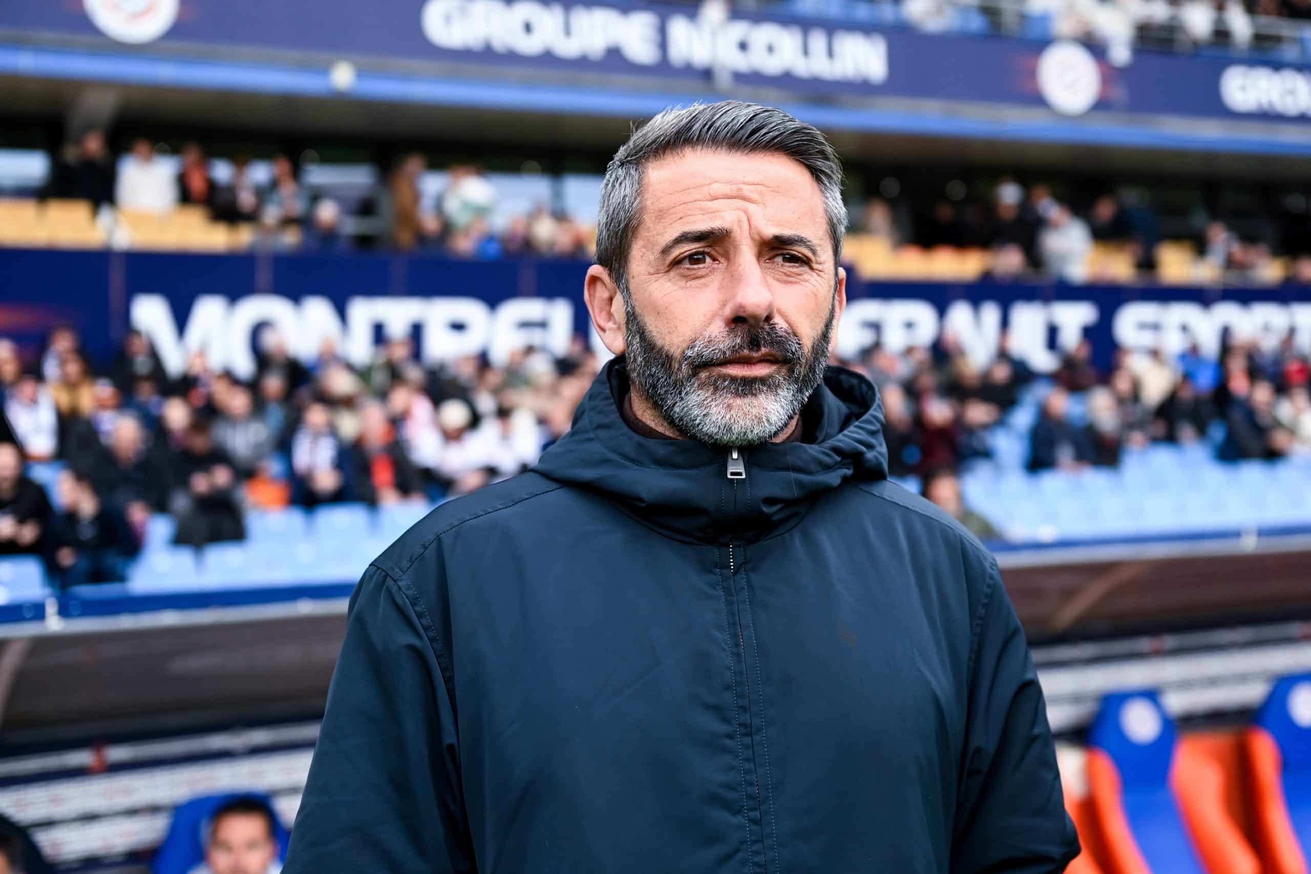 Nicolas Usai avant un match de Pau, à Montpellier.