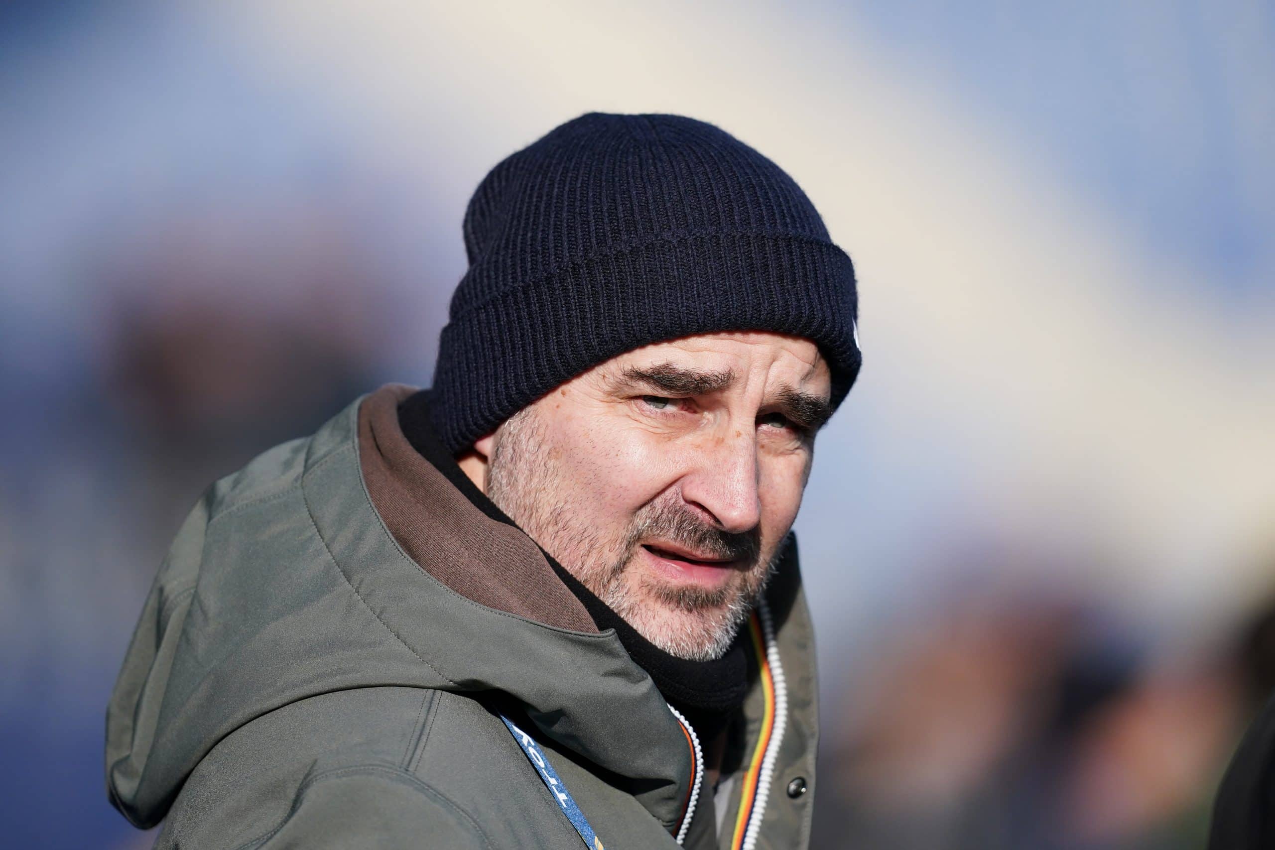 Antoine Sibierski avant un match de l'ESTAC.