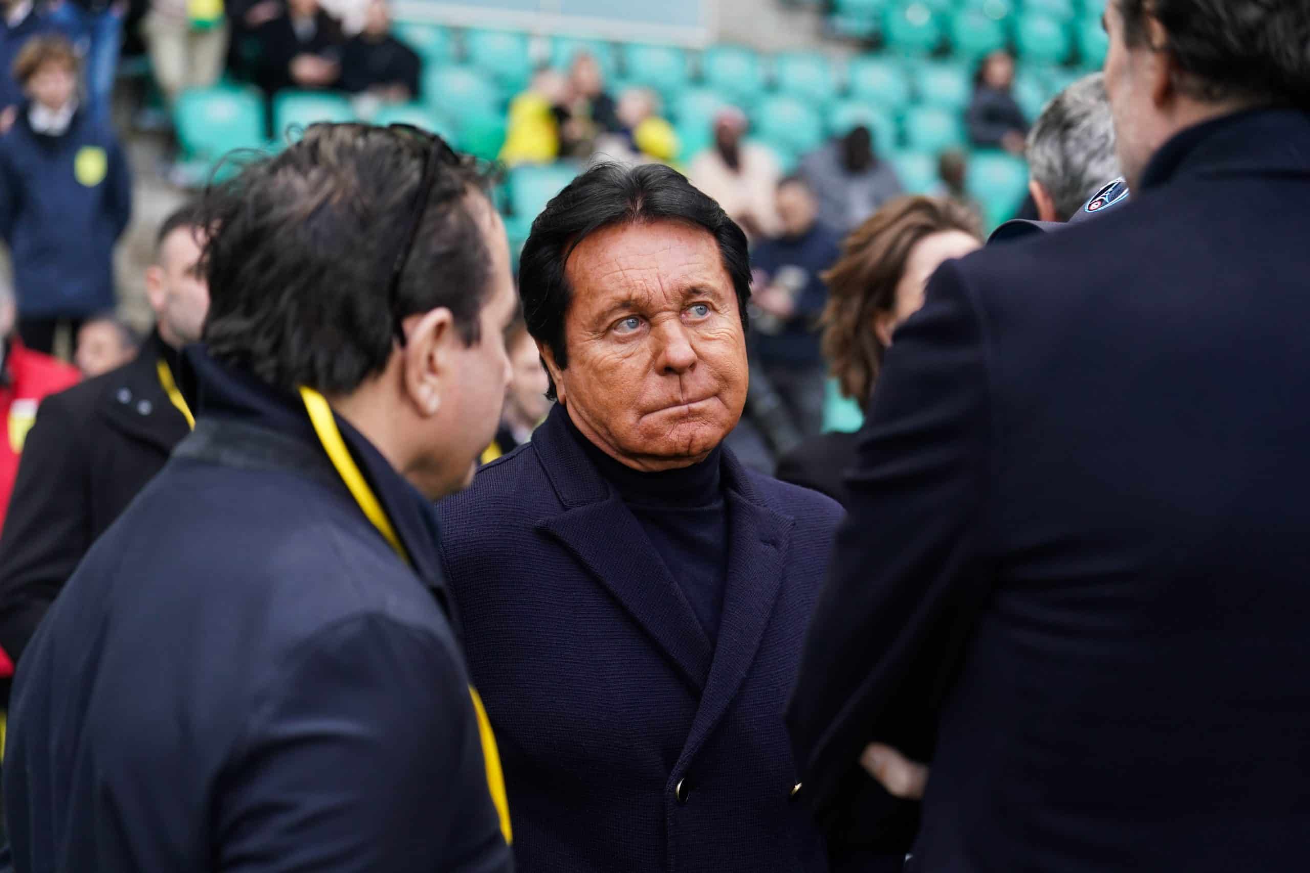 Le propriétaire du FC Nantes, Waldemar Kita, avant le match contre le Paris FC.