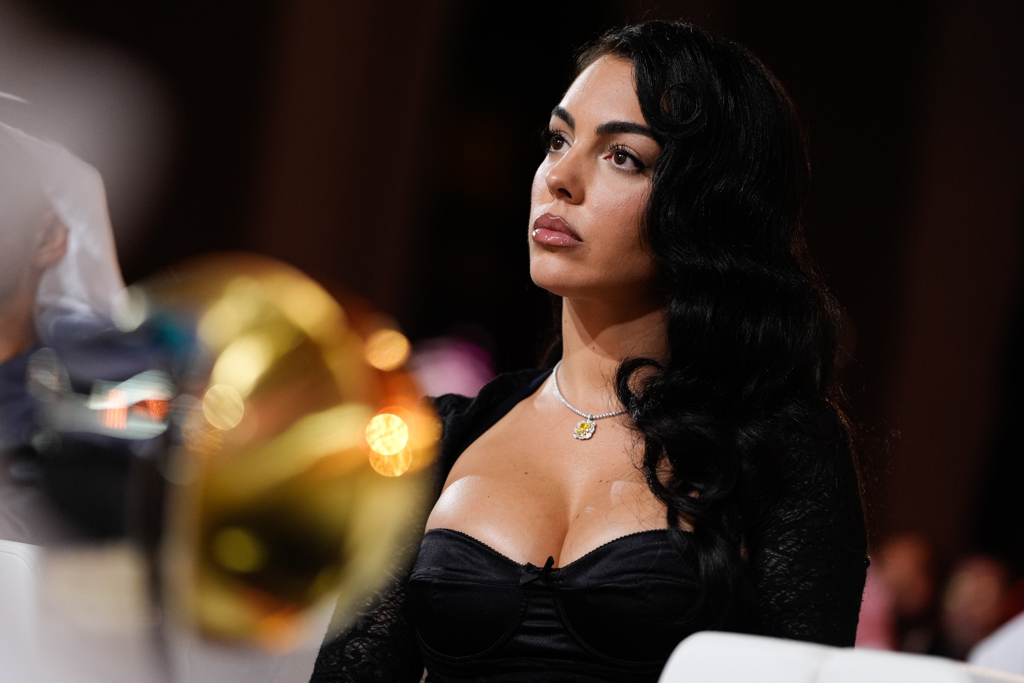 Georgina Rodriguez aux Globe Soccer Awards.