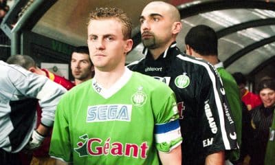 Lionel Potillon sous le maillot de l'ASSE.