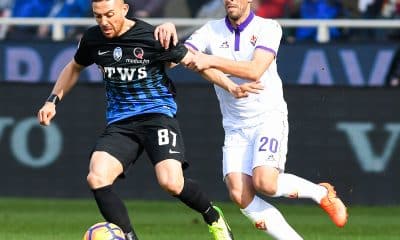 L'ancien de l'OL et éphémère joueur de l'ASSE Anthony Mounier, sous le maillot de l'Atalanta Bergame.