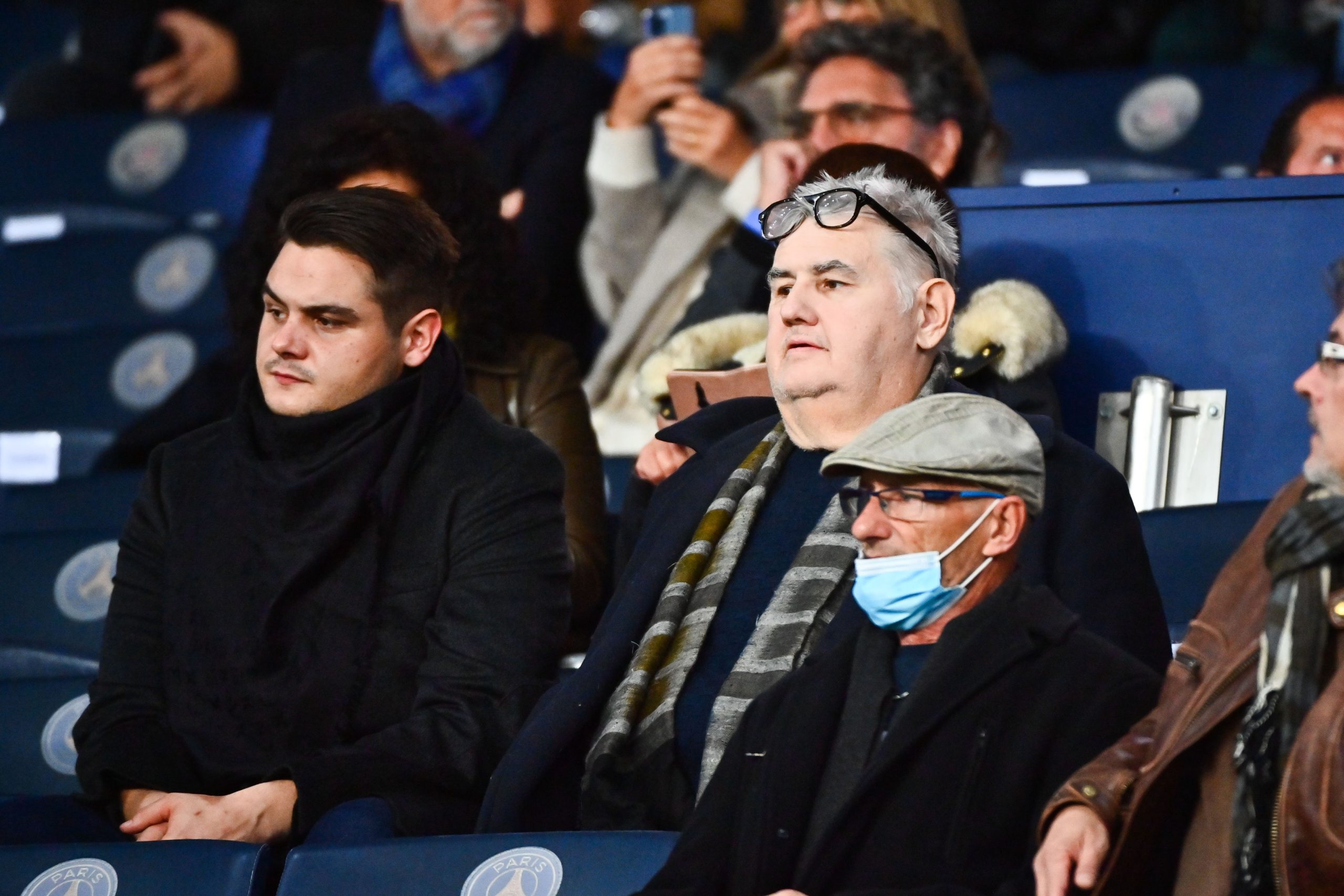 Pierre Ménès lors d'un match au Parc des Princes.