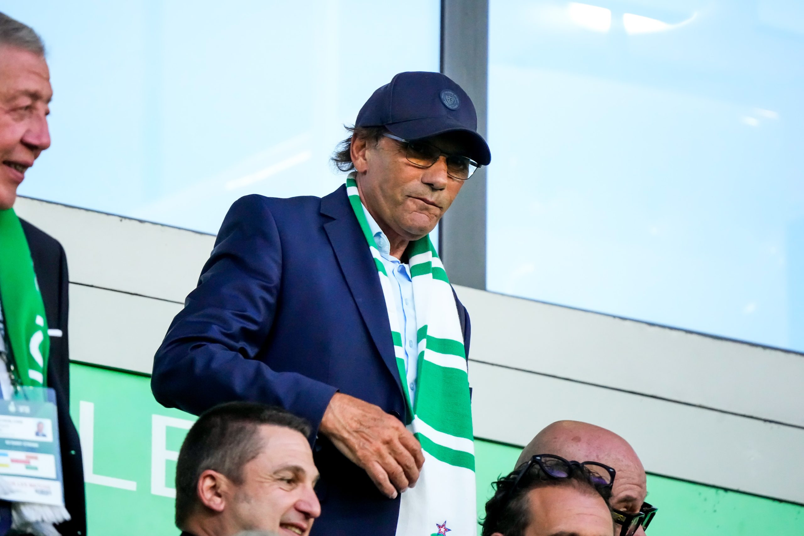 Roland Romeyer à Geoffroy-Guichard quand il était encore président de l'ASSE.