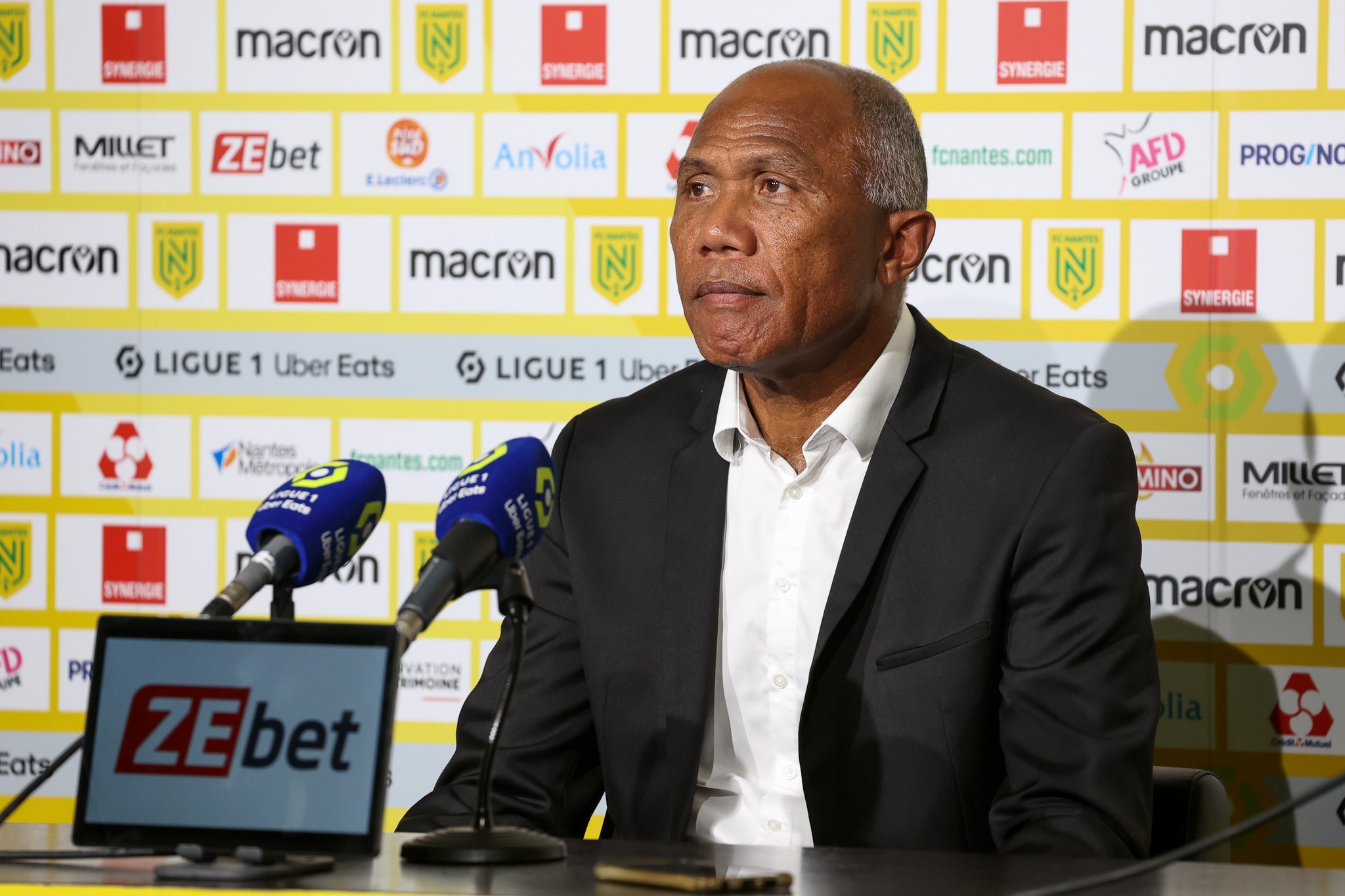 Antoine Kombouaré, l'entraîneur du FC Nantes