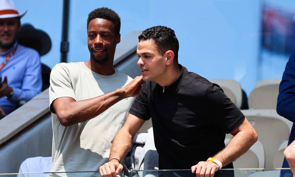 Hatem Ben Arfa aux côtés du tennisman Gaël Monfils.
