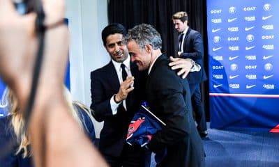 Nasser Al-Khelaïfi et Luis Enrique au PSG.