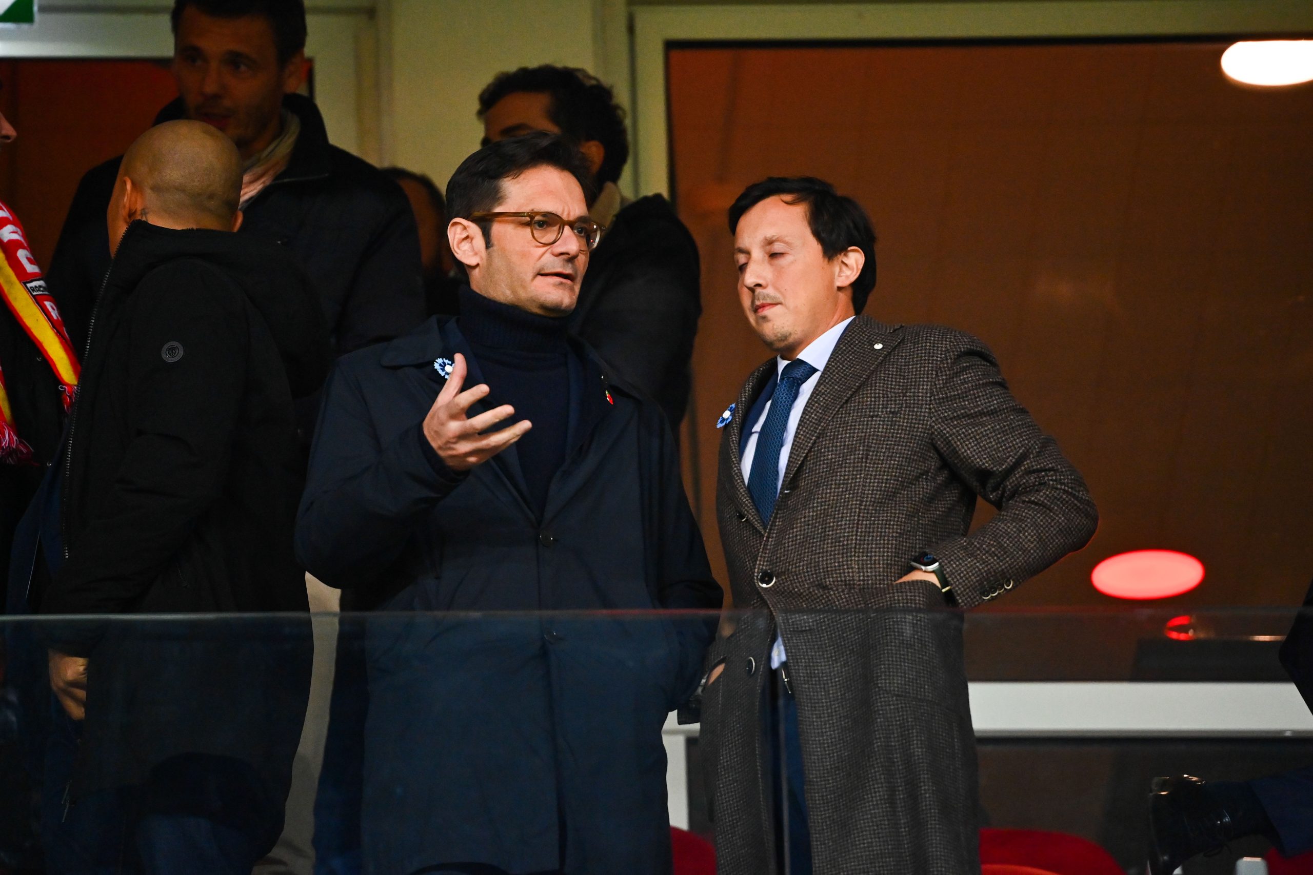 Les présidents du RC Lens et de l'OM, Joseph Oughourlian et Pablo Longoria.