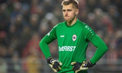 Jean Butez, le portier du Royal Antwerp, qui pourrait rejoindre le RC Lens sous peu.