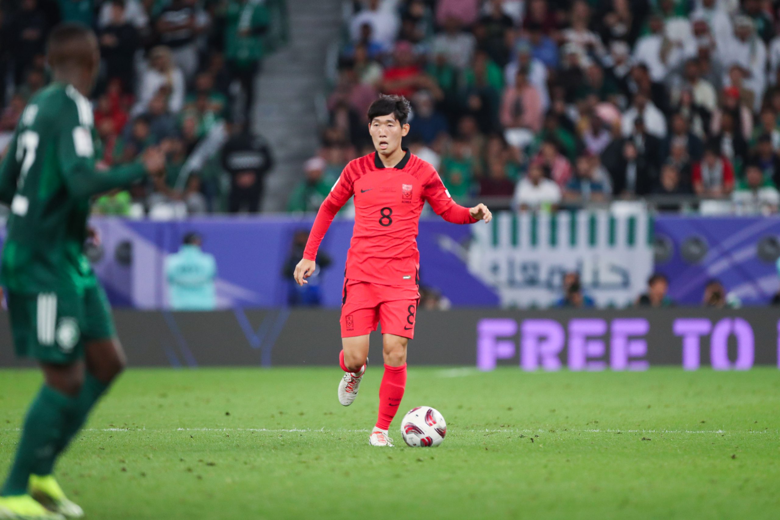 Hyun-seok Hong lors d'un match de la sélection sud-coréenne.