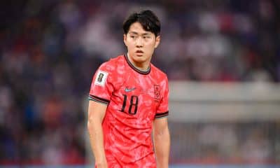 Kang-In Lee, l'ailier du PSG, en sélection de Corée du Sud.